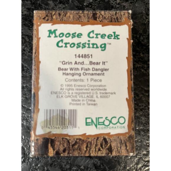 Enesco Moose Creek Crossing “Grin And…Bear It” 1995 Hanging Ornament #144851 - Picture 4 of 4